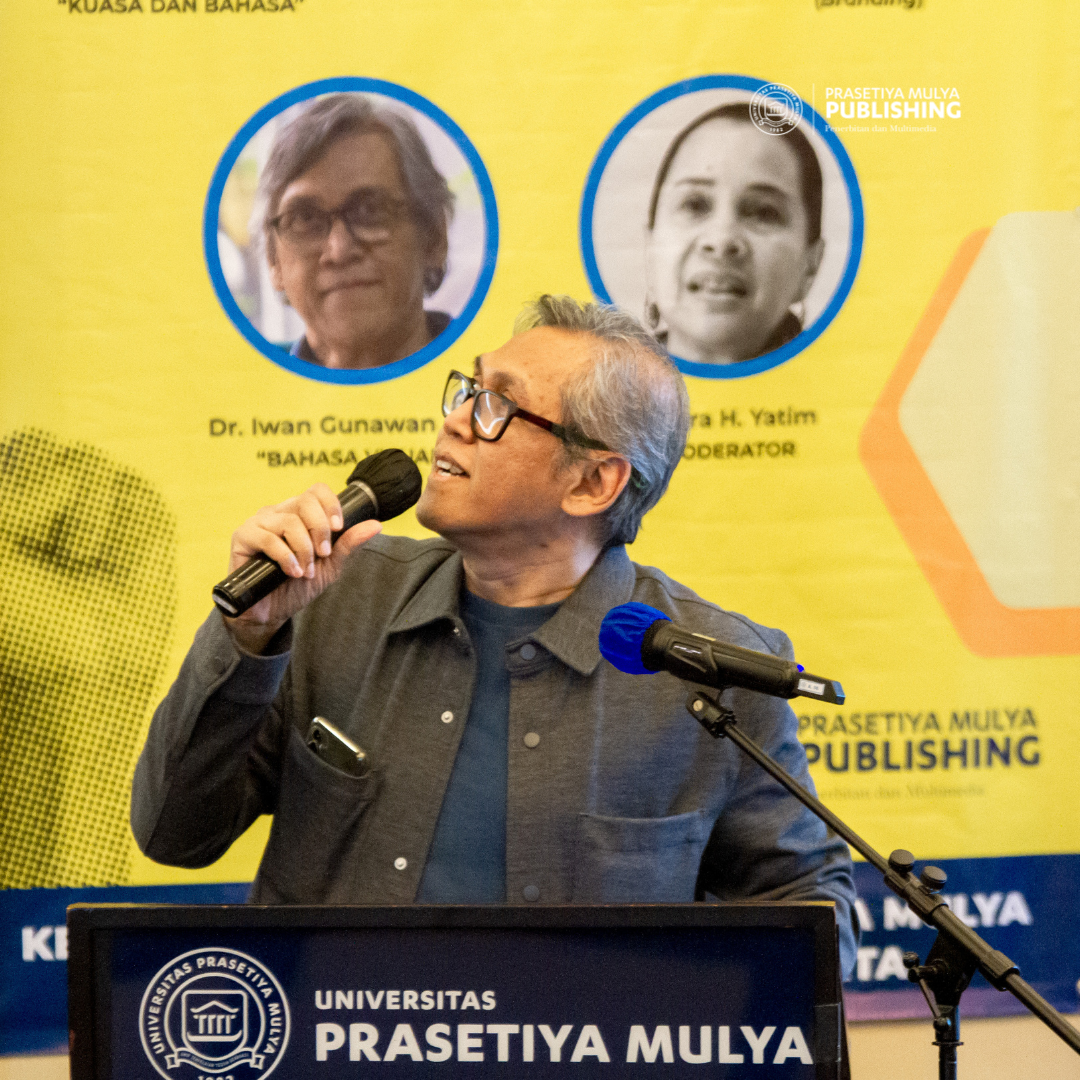 Iwan Gunawan Diskusi Publik-Bahasa dan Kampanye Pemilu 2023 Prasetiya Mulya Publishing