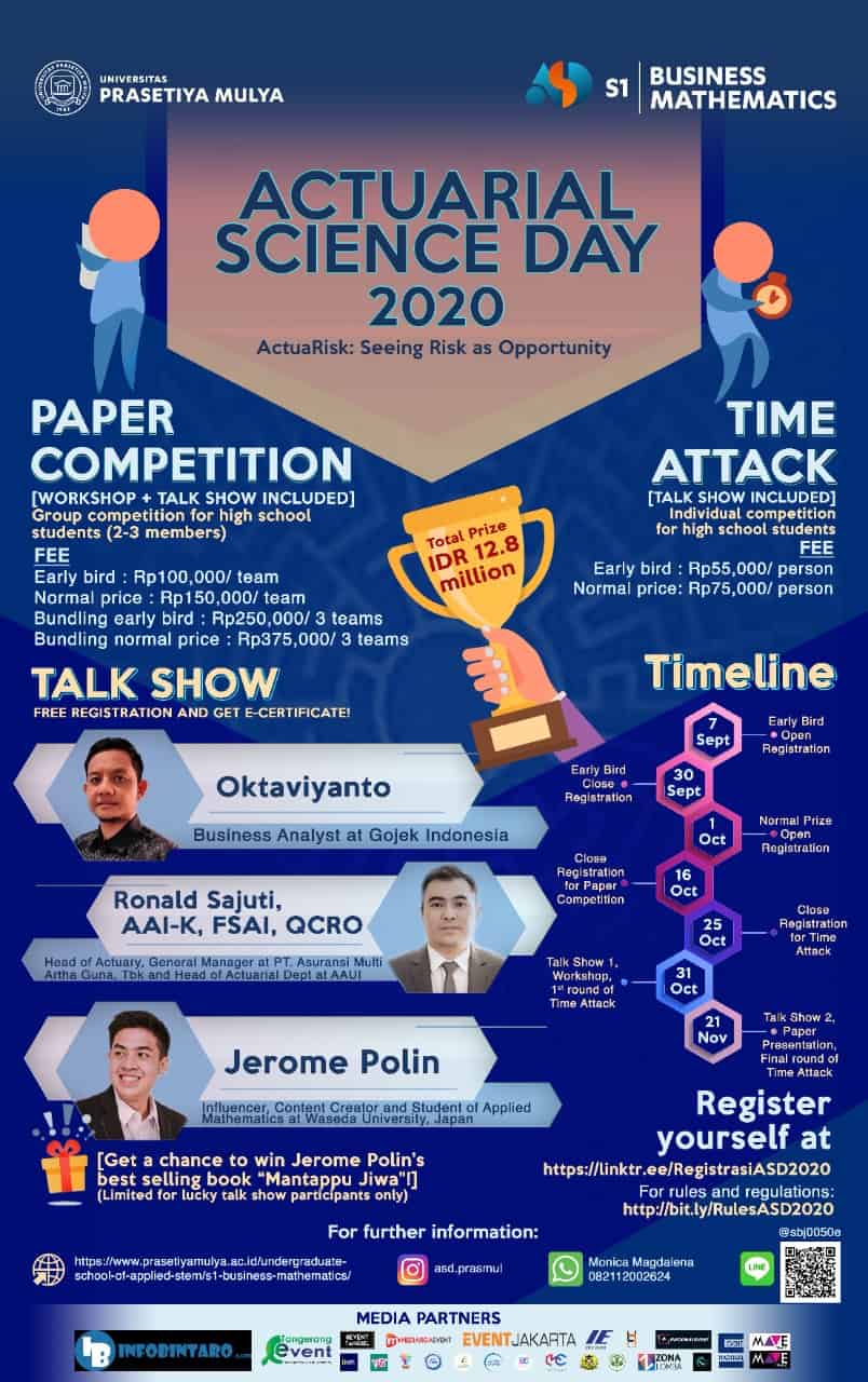 [Registrasi] Actuarial Science Day 2020 Universitas Prasetiya Mulya