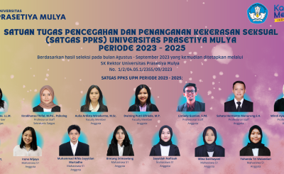 Satgas PPKS Universitas Prasetiya Mulya periode tahun 2023 - 2025