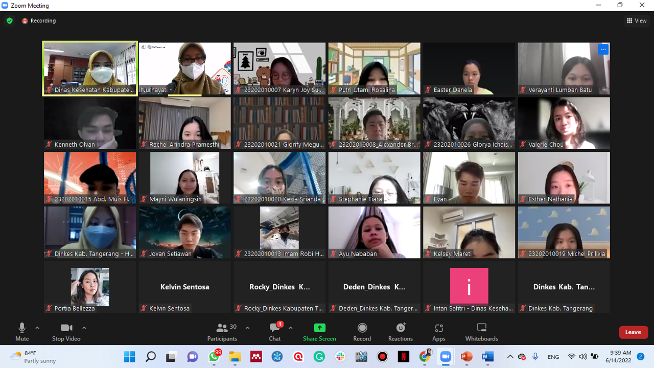 Pelatihan Higiene dan Sanitasi Laik Sehat Jasa Boga FBT Angkatan 2020